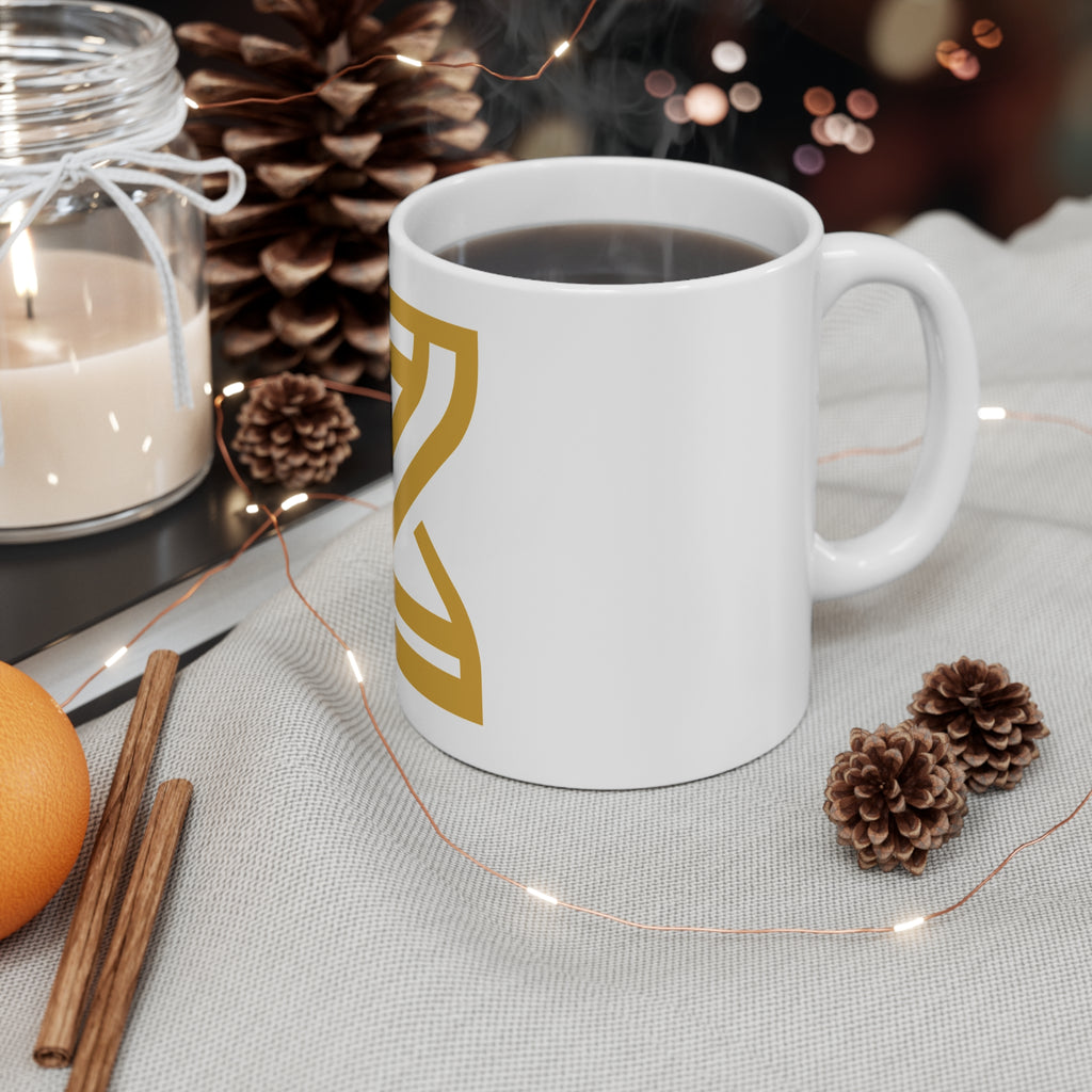 The Reset Mug — Gold Hourglass