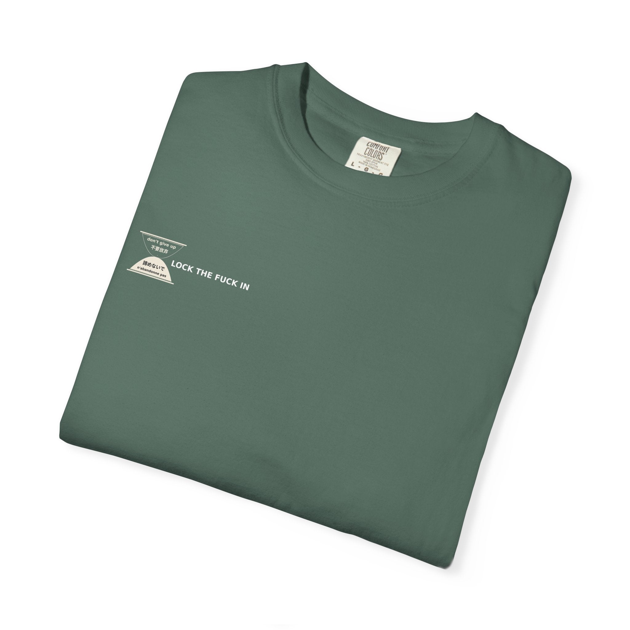 LOCK THE FUCK IN Premium T-Shirt — Drop 016 — Zensation streetwear (view 9)
