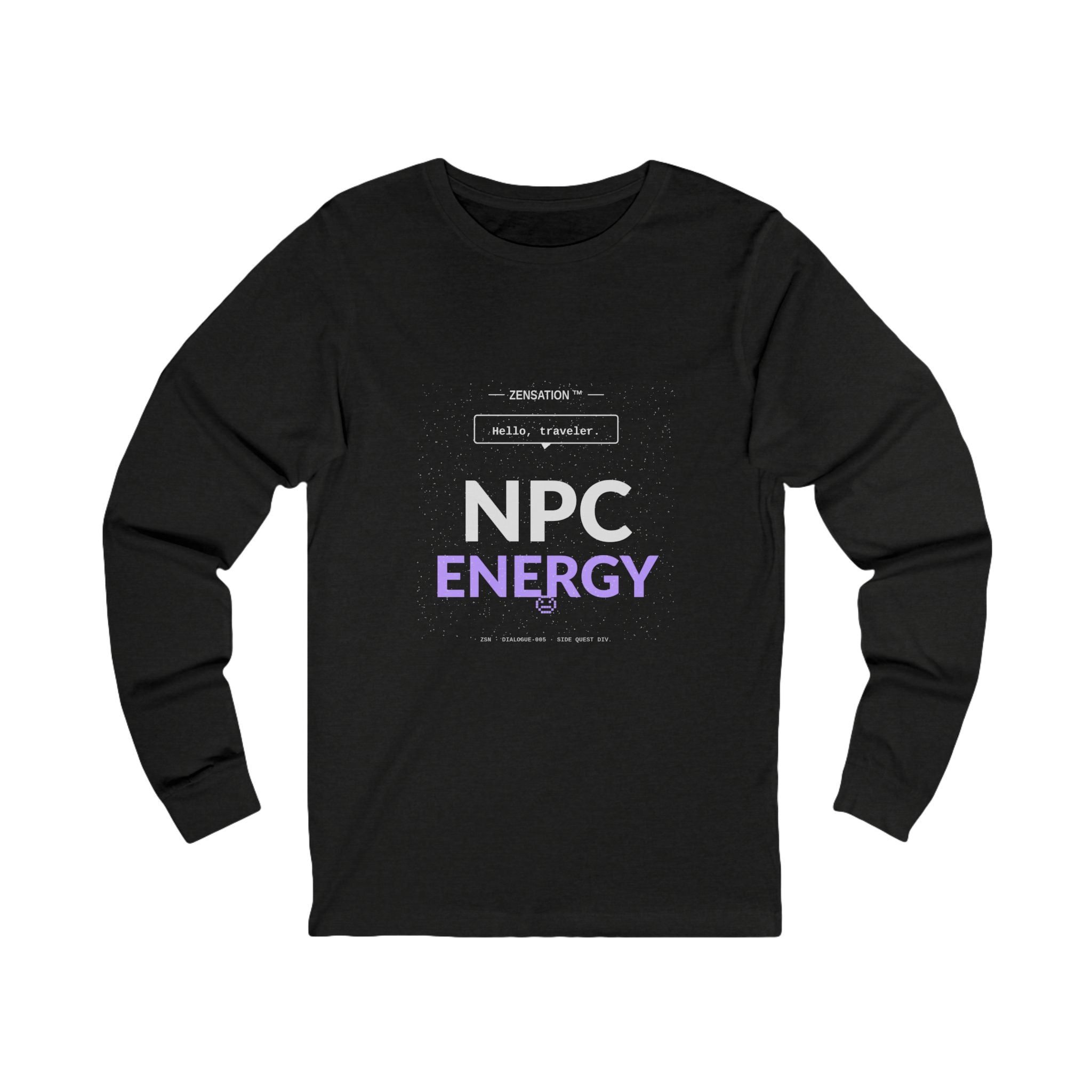 NPC Energy Long Sleeve Tee — Drop 015 — Zensation streetwear (view 2)