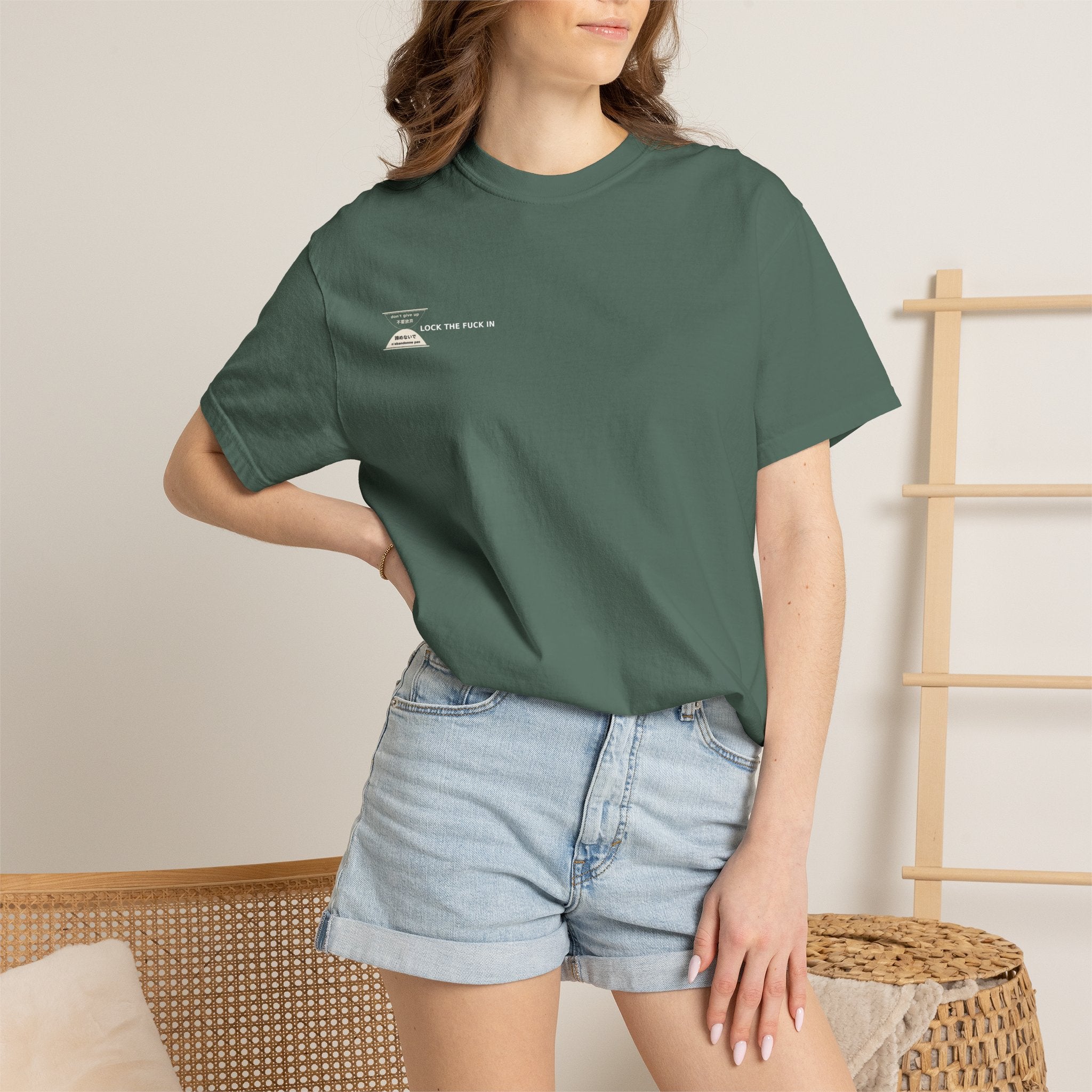 LOCK THE FUCK IN Premium T-Shirt — Drop 016 — Zensation streetwear (view 10)
