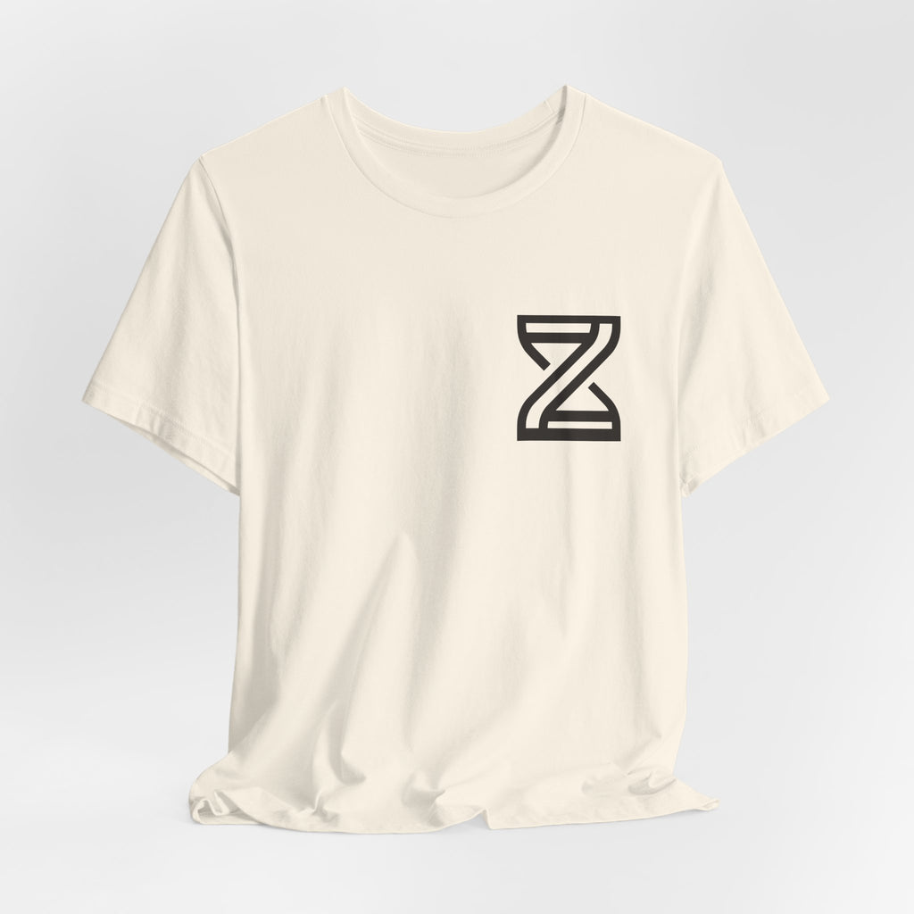 Zensation Crest Tee — Left-Chest Hourglass