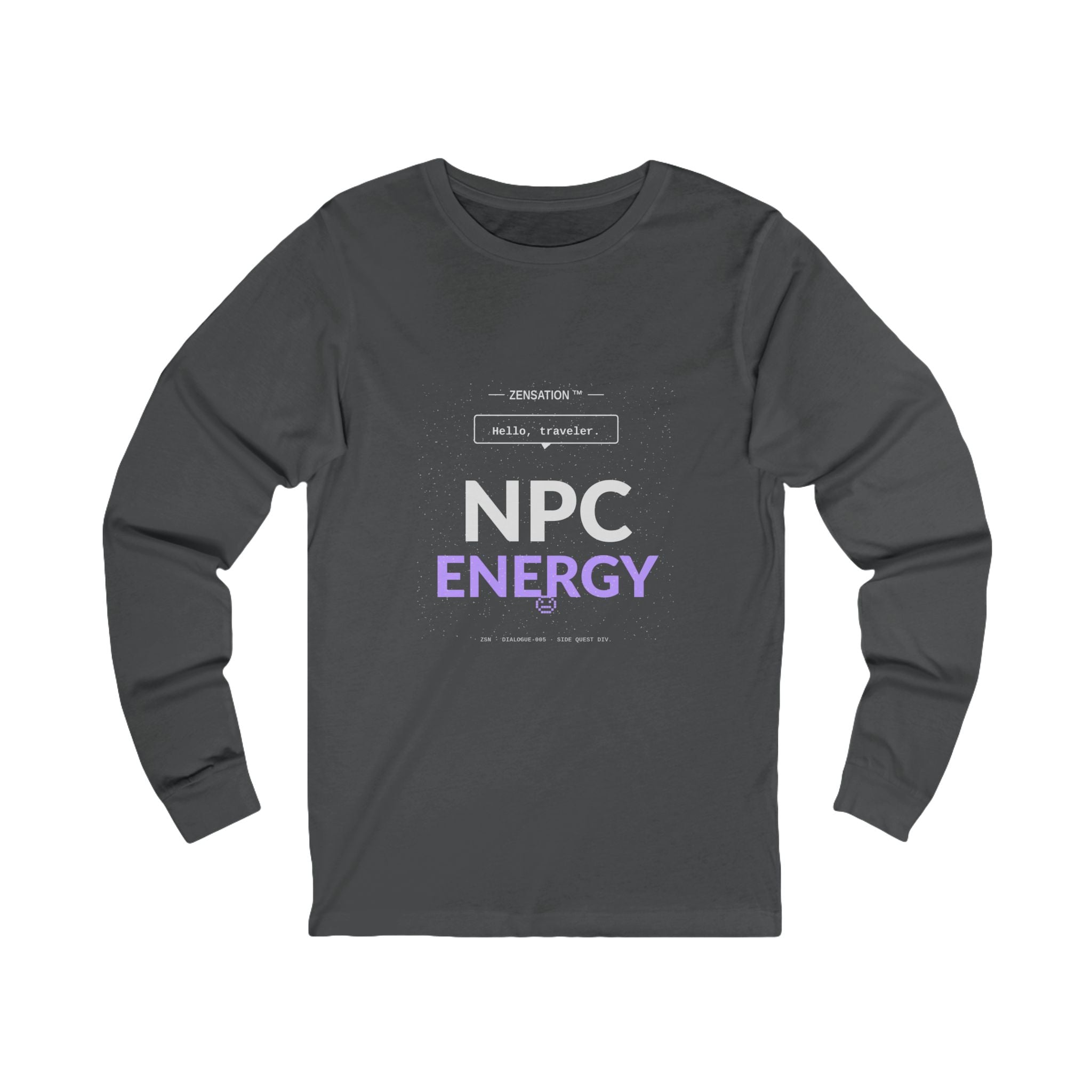 NPC Energy Long Sleeve Tee — Drop 015 — Zensation streetwear (view 3)