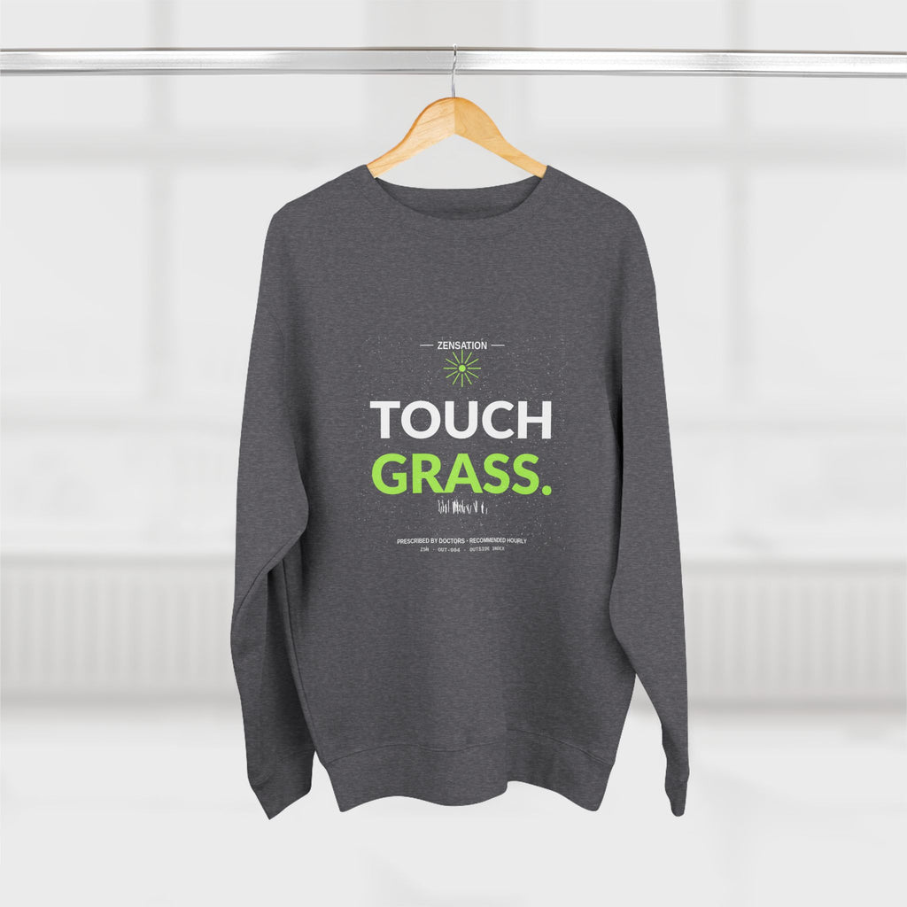 Touch Grass Crewneck Sweatshirt — Drop 014 — Zensation streetwear (view 6)