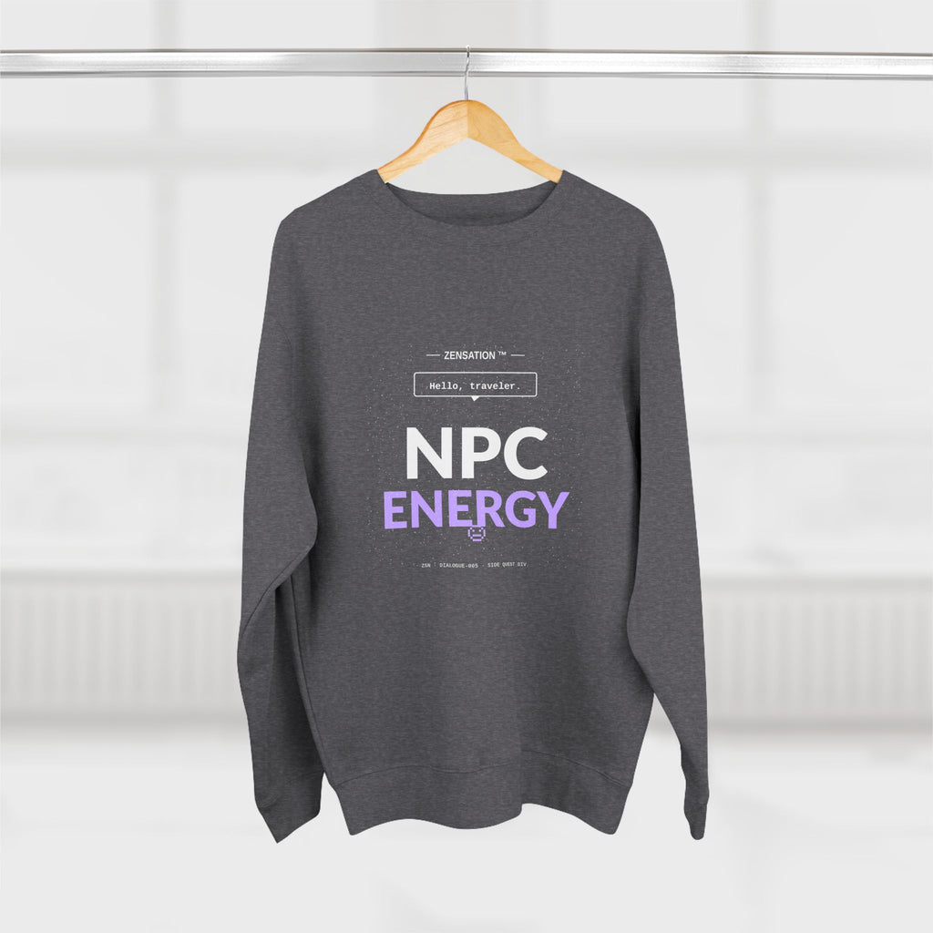 NPC Energy Crewneck Sweatshirt — Drop 015 — Zensation streetwear (view 6)