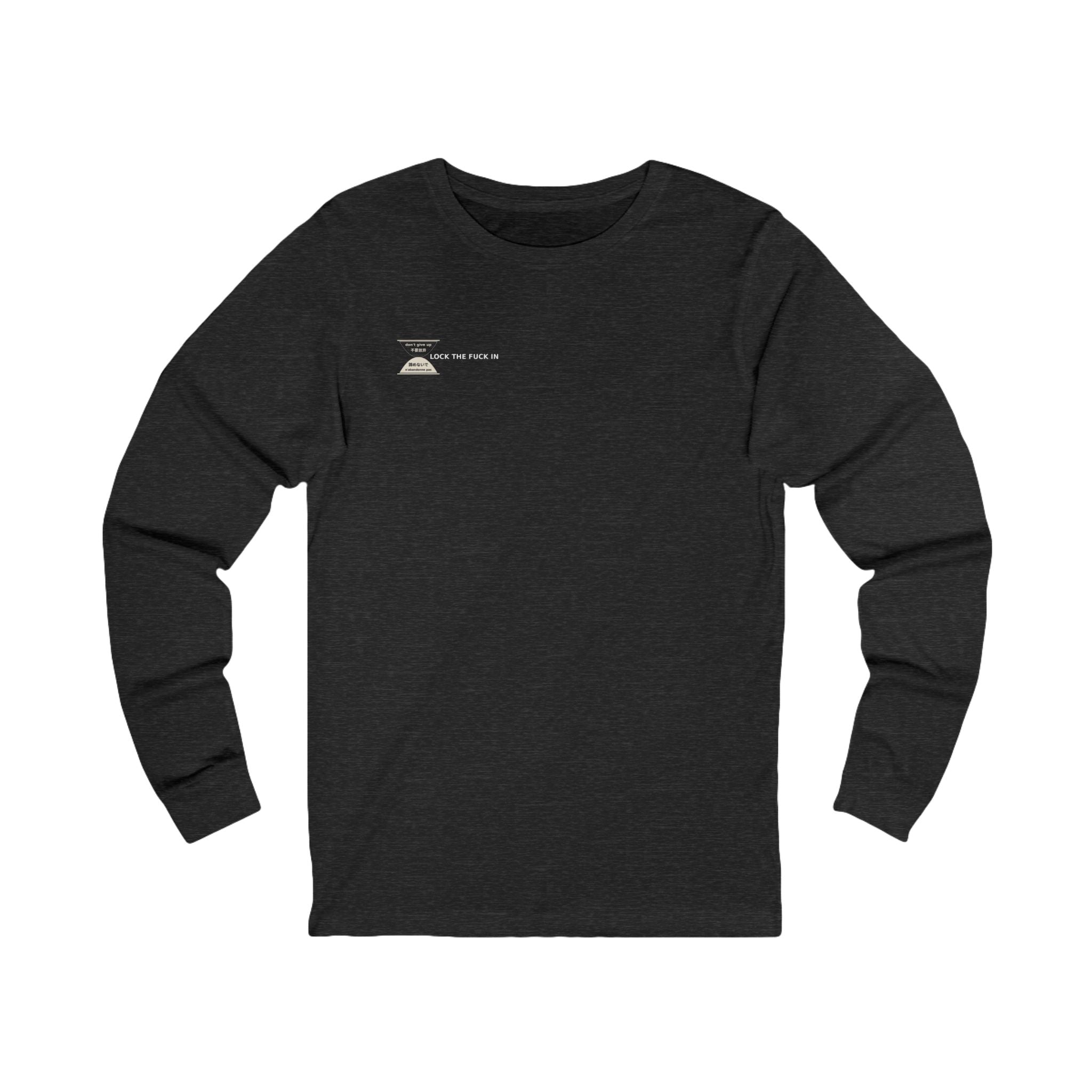 LOCK THE FUCK IN Long Sleeve Tee — Drop 016 — Zensation streetwear (view 4)