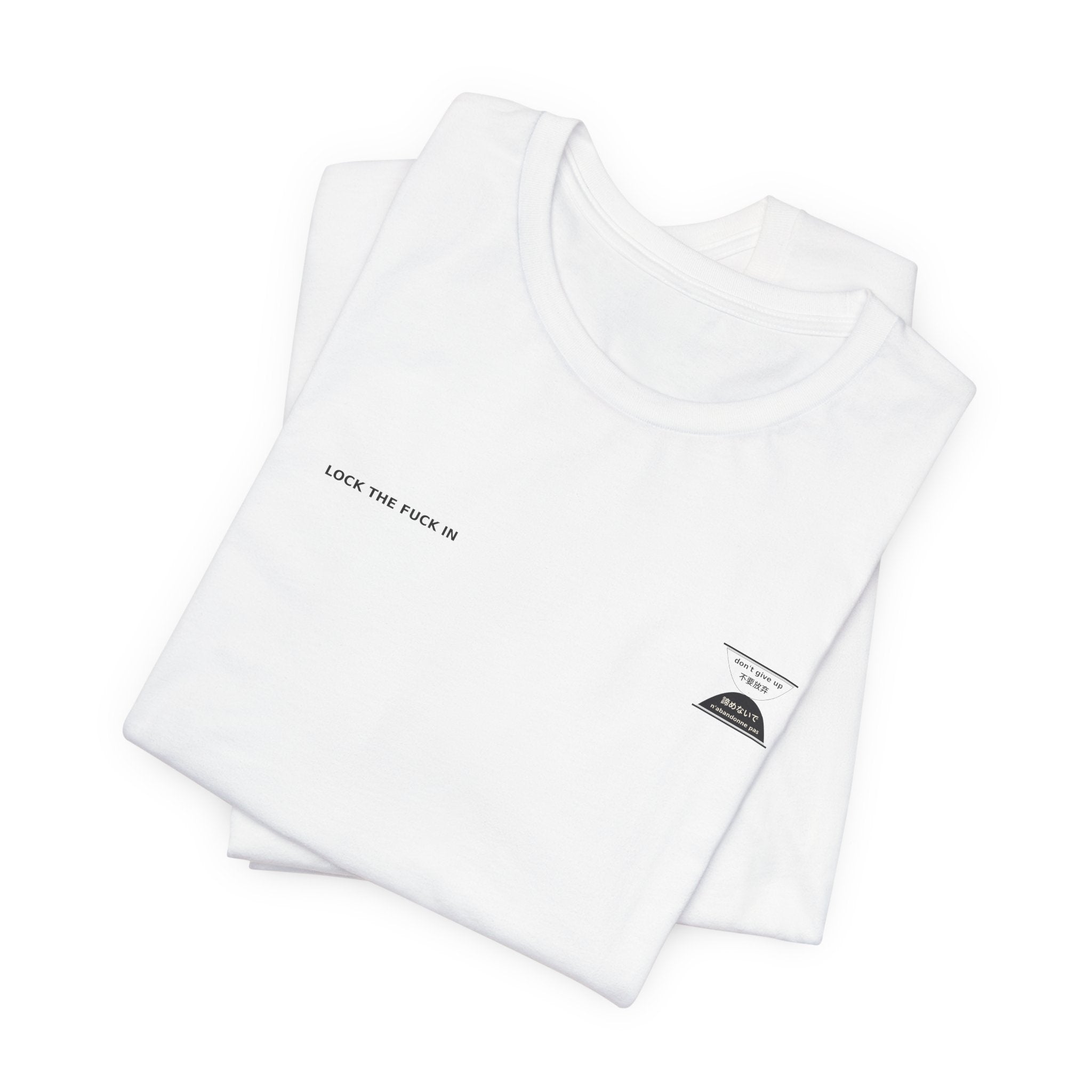 LOCK THE FUCK IN Core Tee — Drop 016 — Zensation streetwear (view 5)