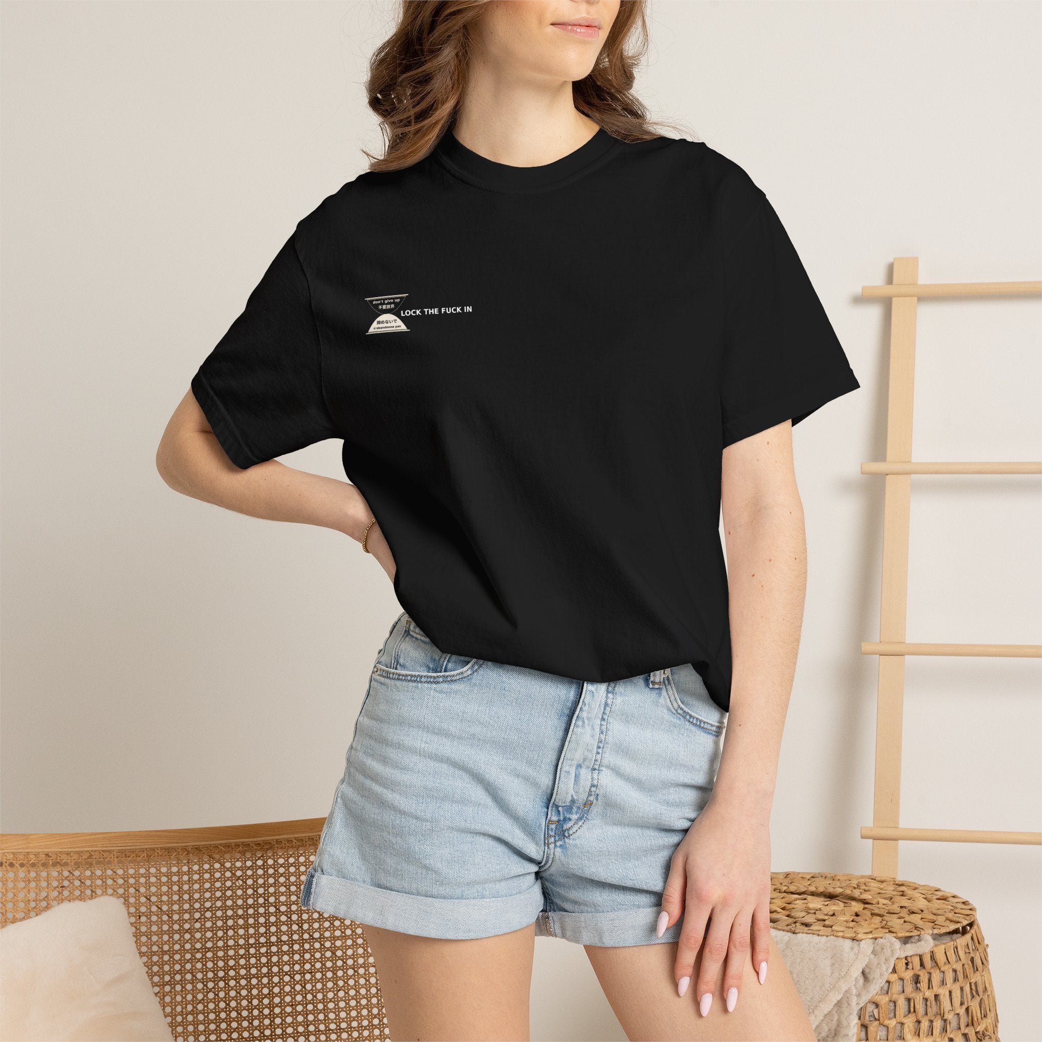 LOCK THE FUCK IN Premium T-Shirt — Drop 016 — Zensation streetwear (view 16)