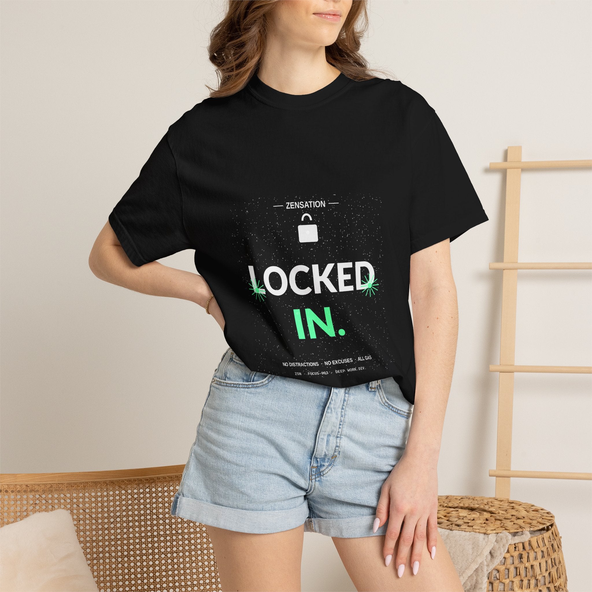 Locked In Premium T-Shirt — Drop 013 — Zensation streetwear (view 16)