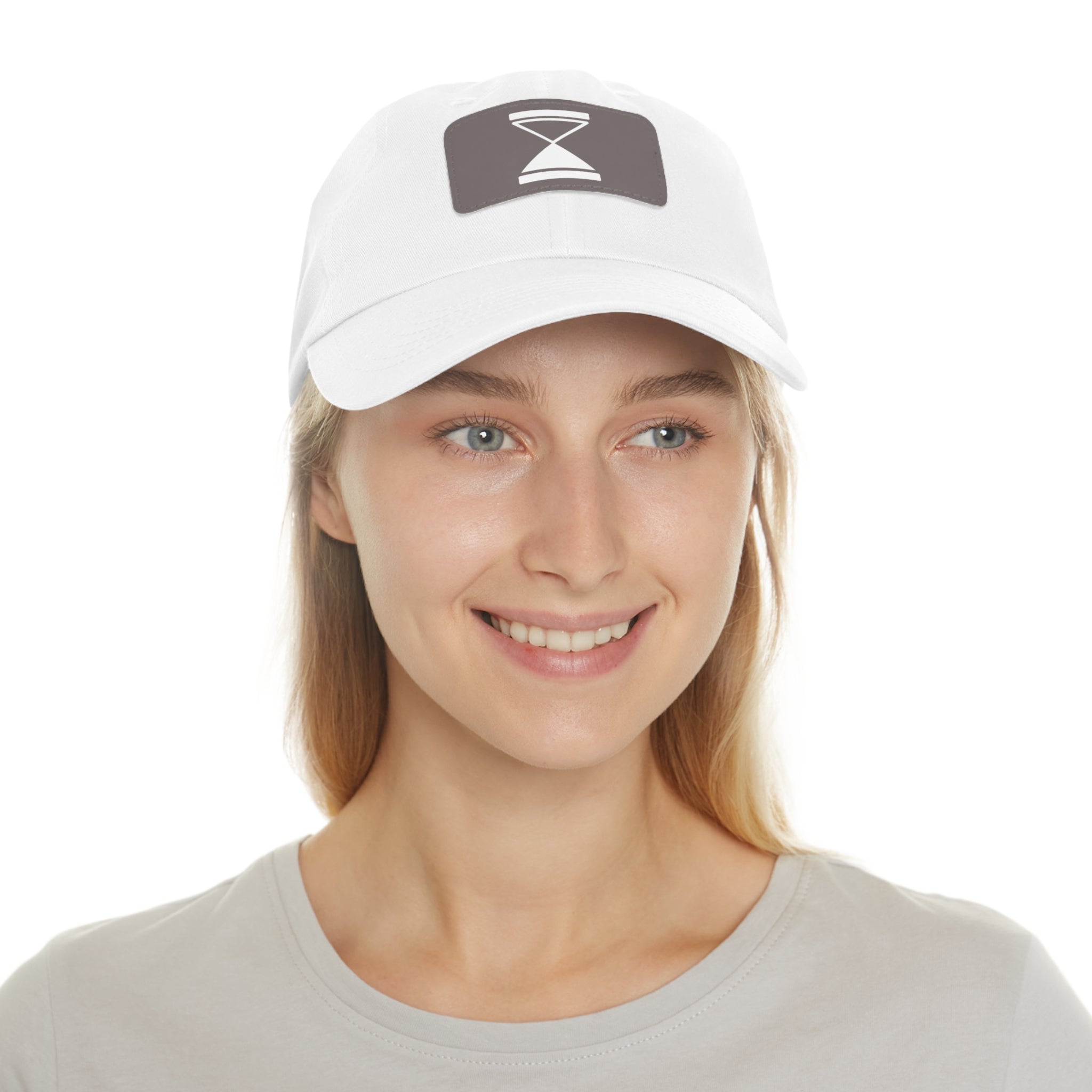 Zensation Hourglass Leather-Patch Dad Hat — Zensation streetwear (view 3)