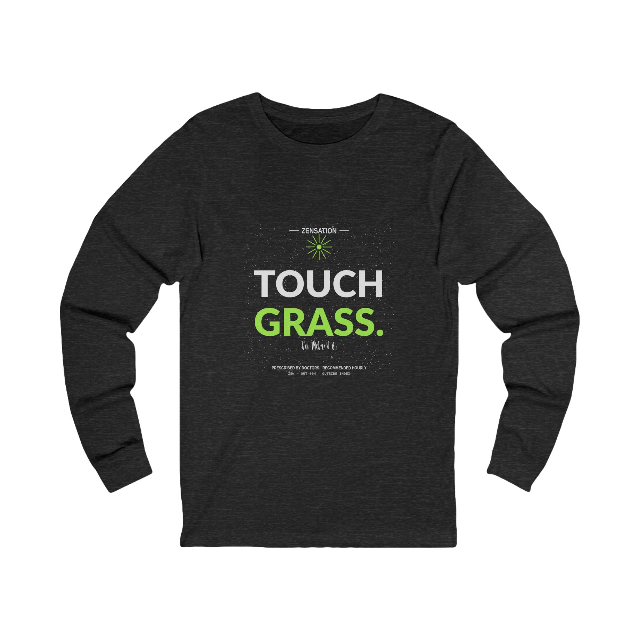 Touch Grass Long Sleeve Tee — Drop 014 — Zensation streetwear (view 4)