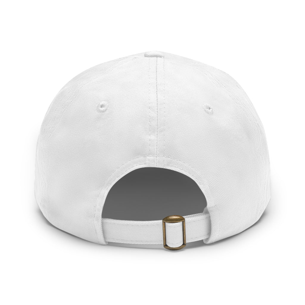 Zensation Hourglass Leather-Patch Dad Hat — Zensation streetwear (view 2)