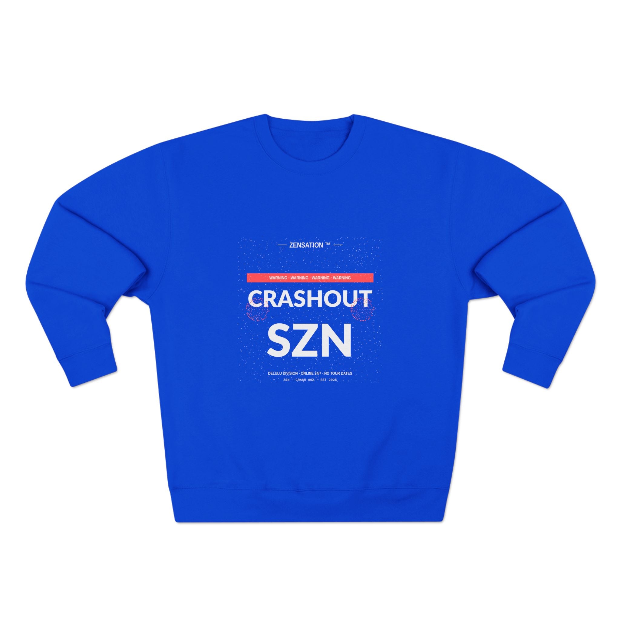 Crashout SZN Crewneck Sweatshirt — Drop 012 — Zensation streetwear (view 4)