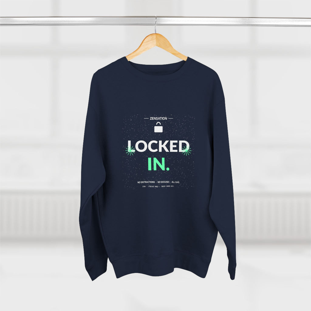Locked In Crewneck Sweatshirt — Drop 013 — Zensation streetwear (view 16)