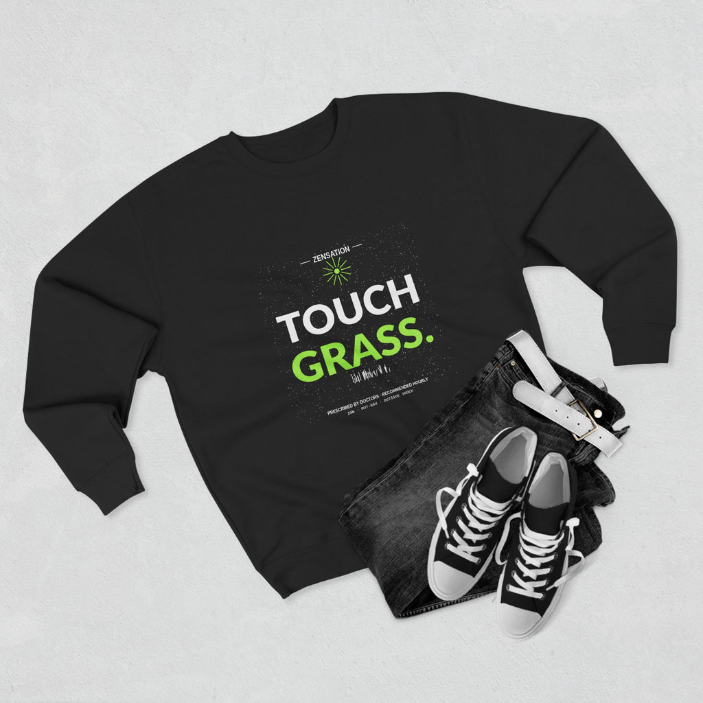 Touch Grass Crewneck Sweatshirt — Drop 014 — Zensation streetwear (view 7)