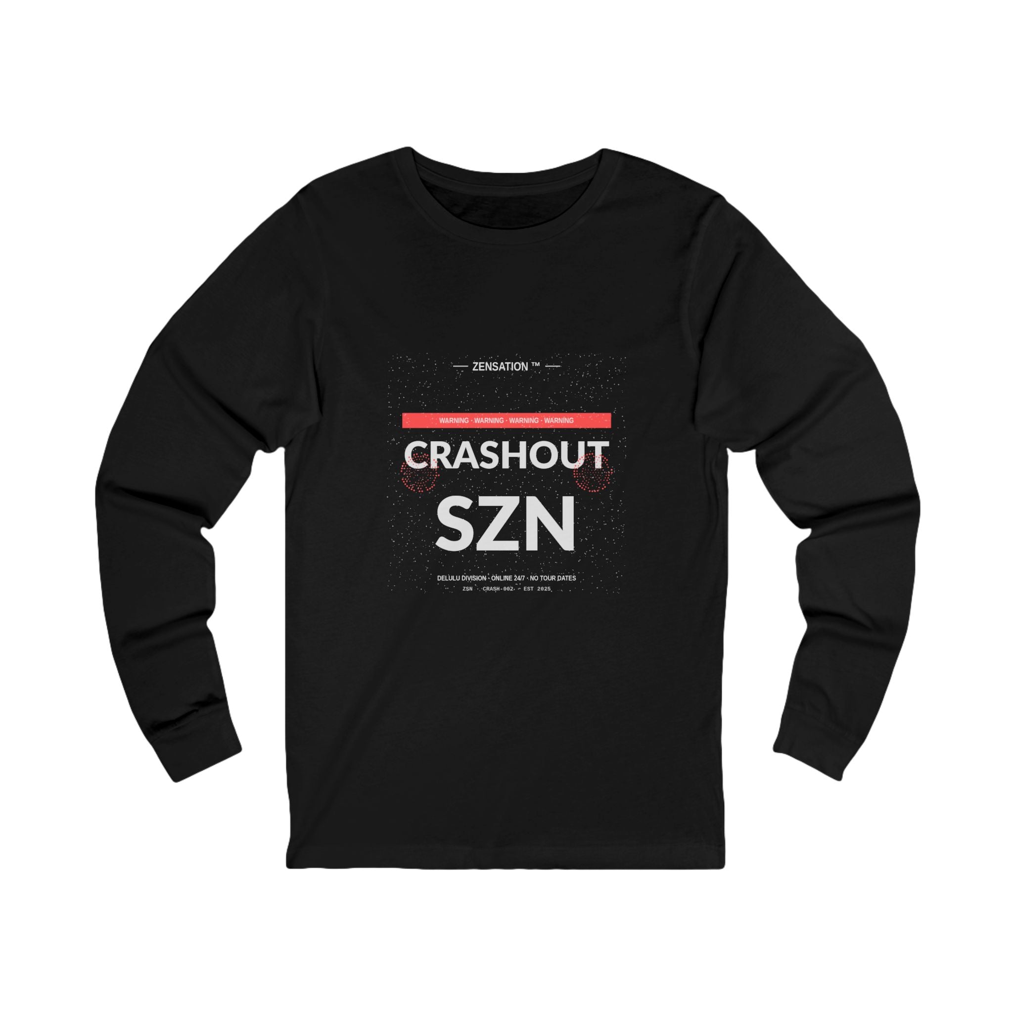 Crashout SZN Long Sleeve Tee — Drop 012 — Zensation streetwear (view 2)
