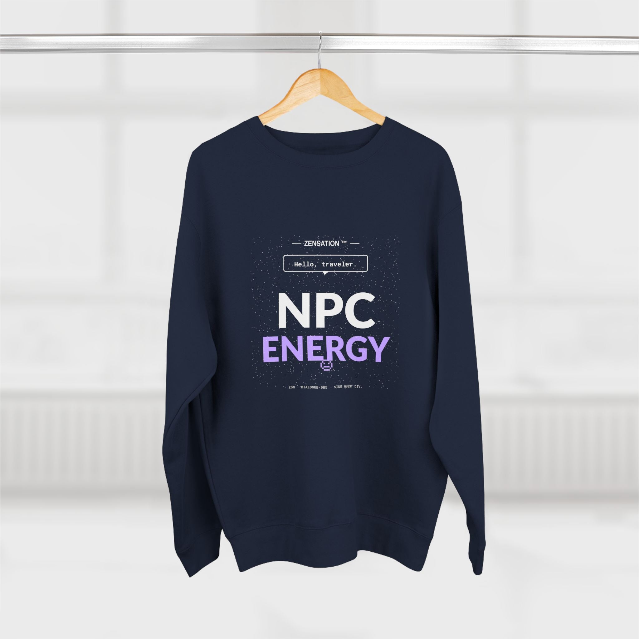 NPC Energy Crewneck Sweatshirt — Drop 015 — Zensation streetwear (view 12)
