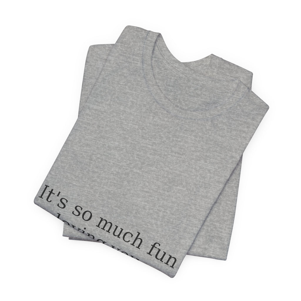 It's So Much Fun Loving You Tee — B-Sides 001 — Zensation streetwear (view 17)