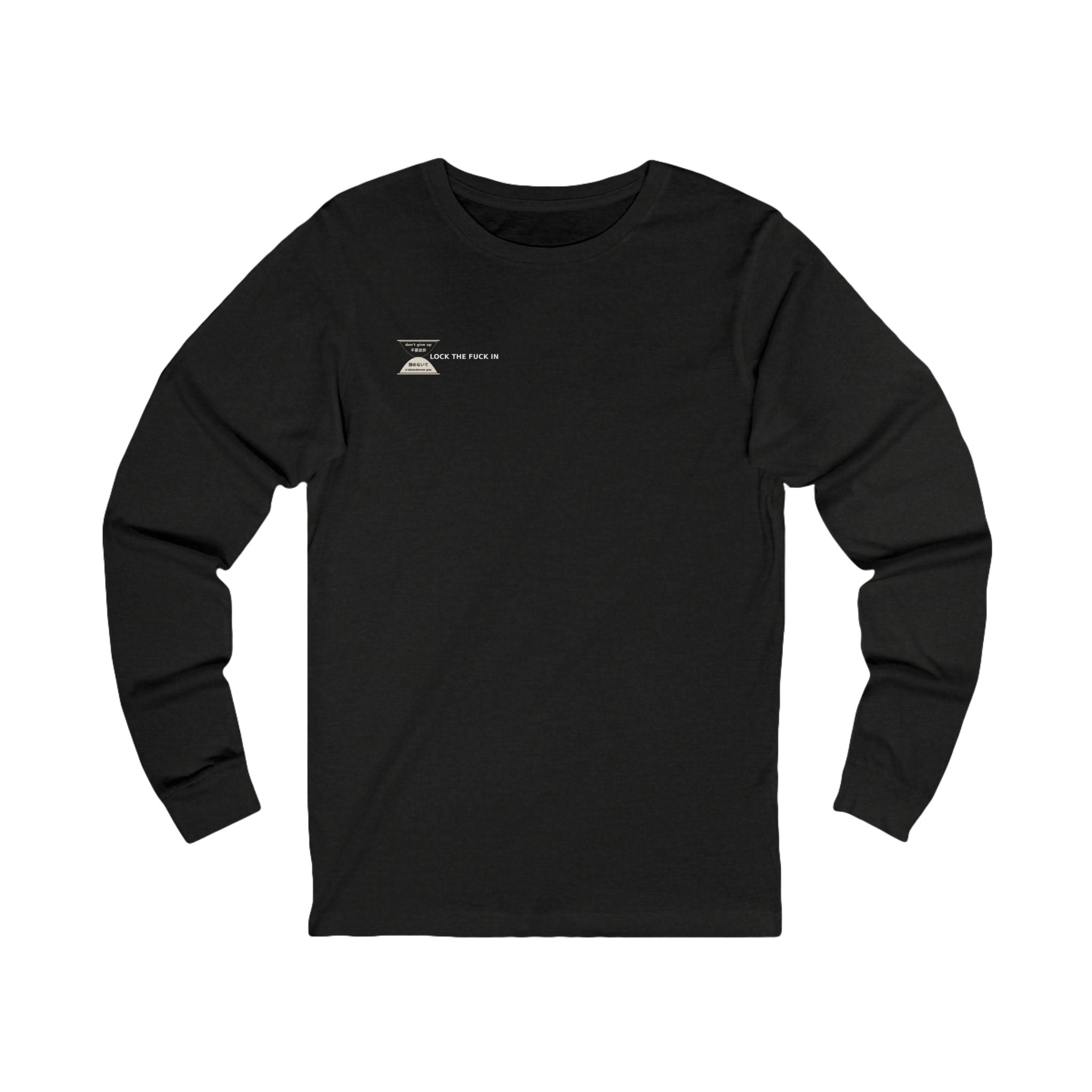 LOCK THE FUCK IN Long Sleeve Tee — Drop 016 — Zensation streetwear (view 2)
