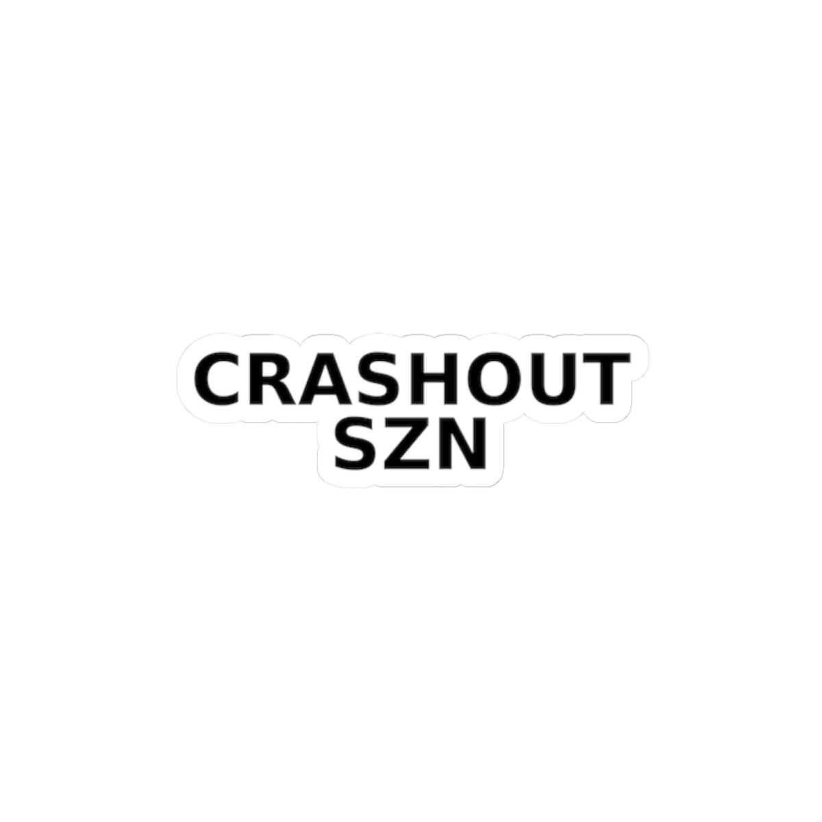 CRASHOUT SZN Kiss-Cut Sticker — Drop 017 — Zensation streetwear (view 4)