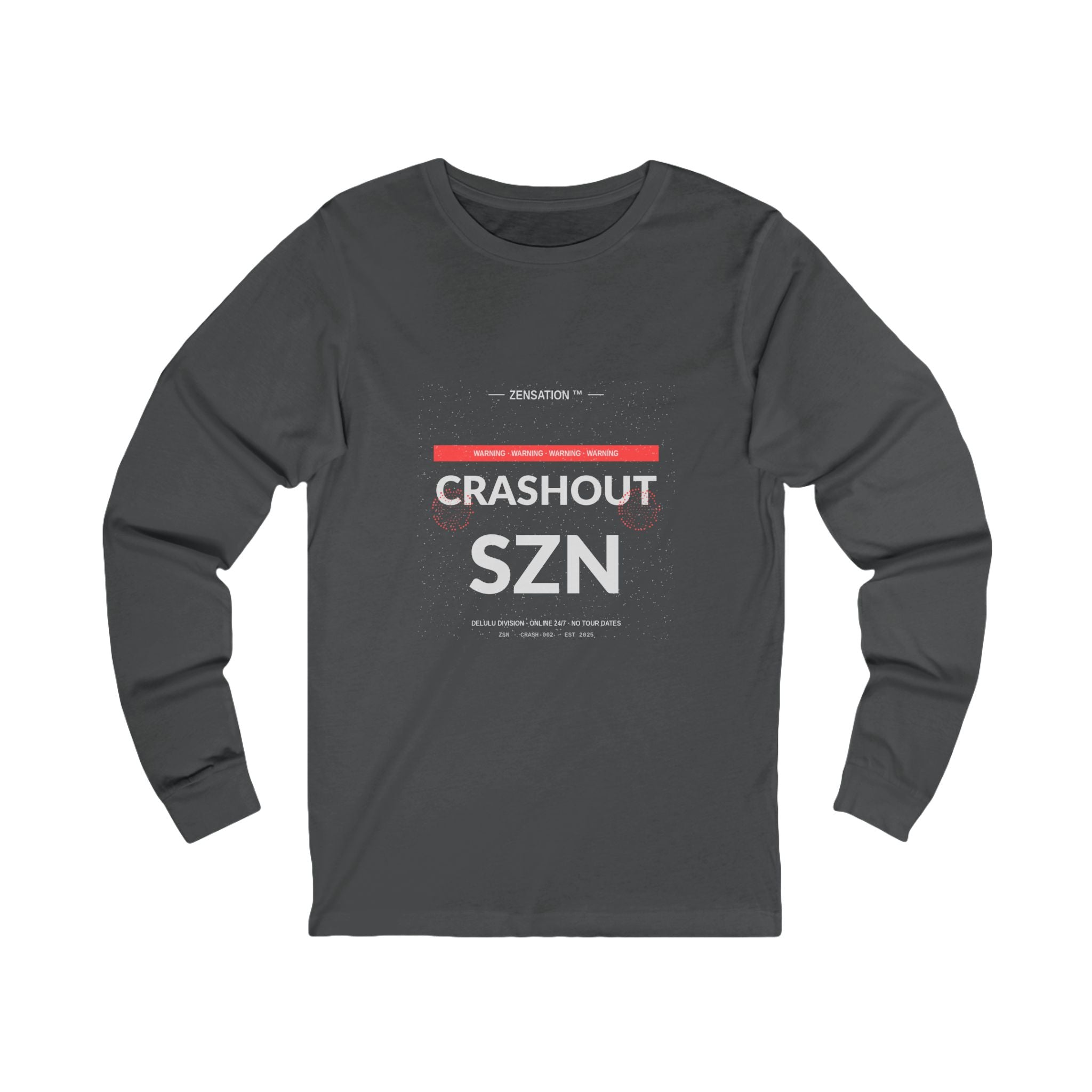 Crashout SZN Long Sleeve Tee — Drop 012 — Zensation streetwear (view 3)