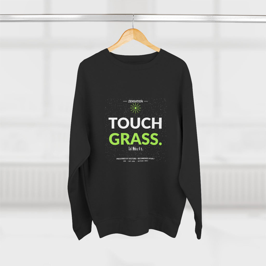 Touch Grass Crewneck Sweatshirt — Drop 014 — Zensation streetwear (view 8)