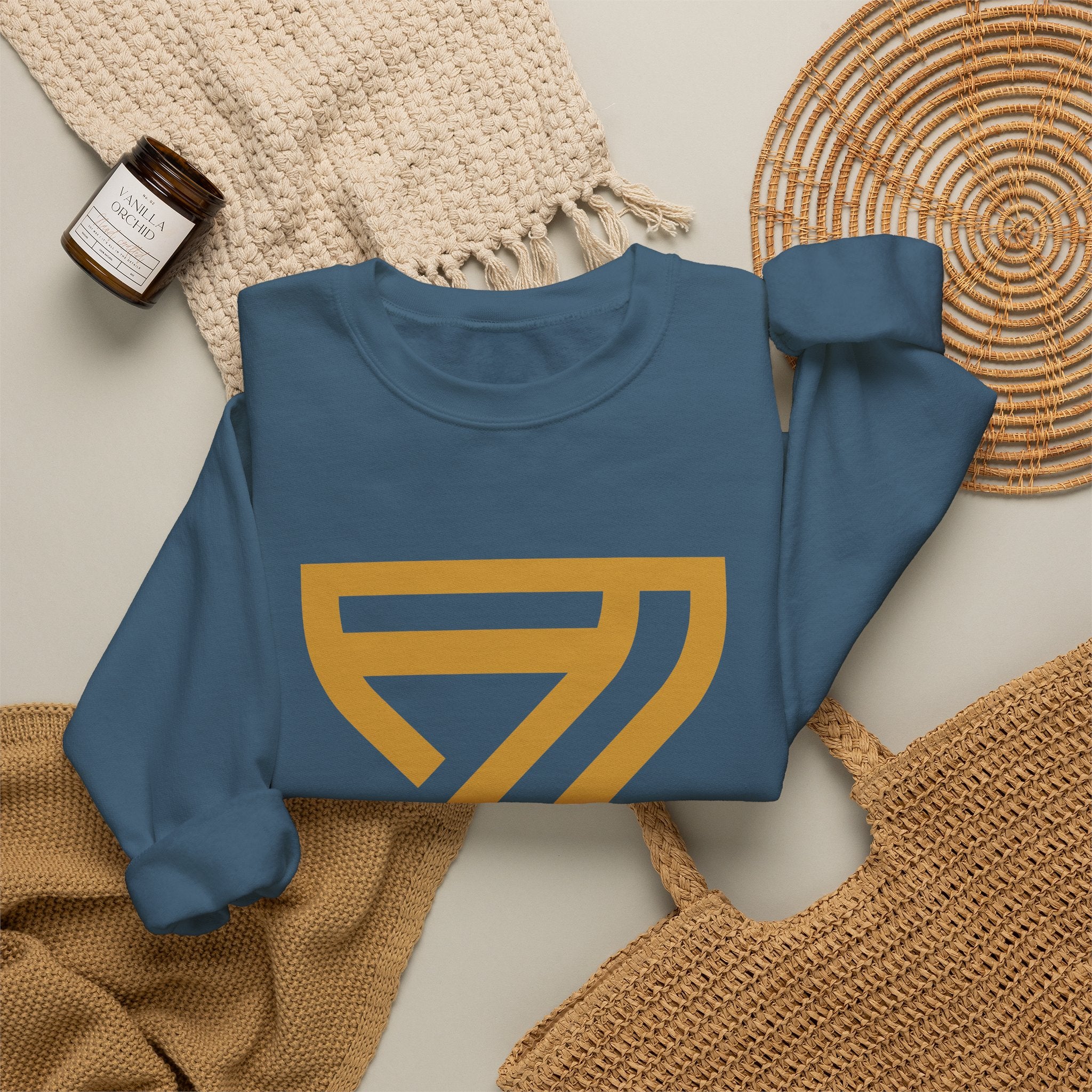 Essentials Crewneck — Gold Hourglass