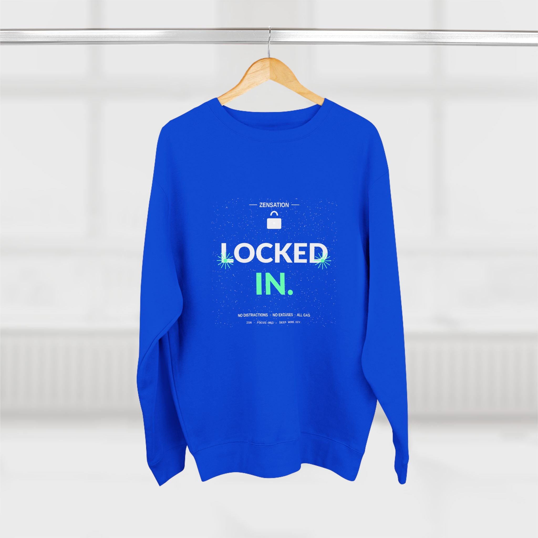 Locked In Crewneck Sweatshirt — Drop 013 — Zensation streetwear (view 13)