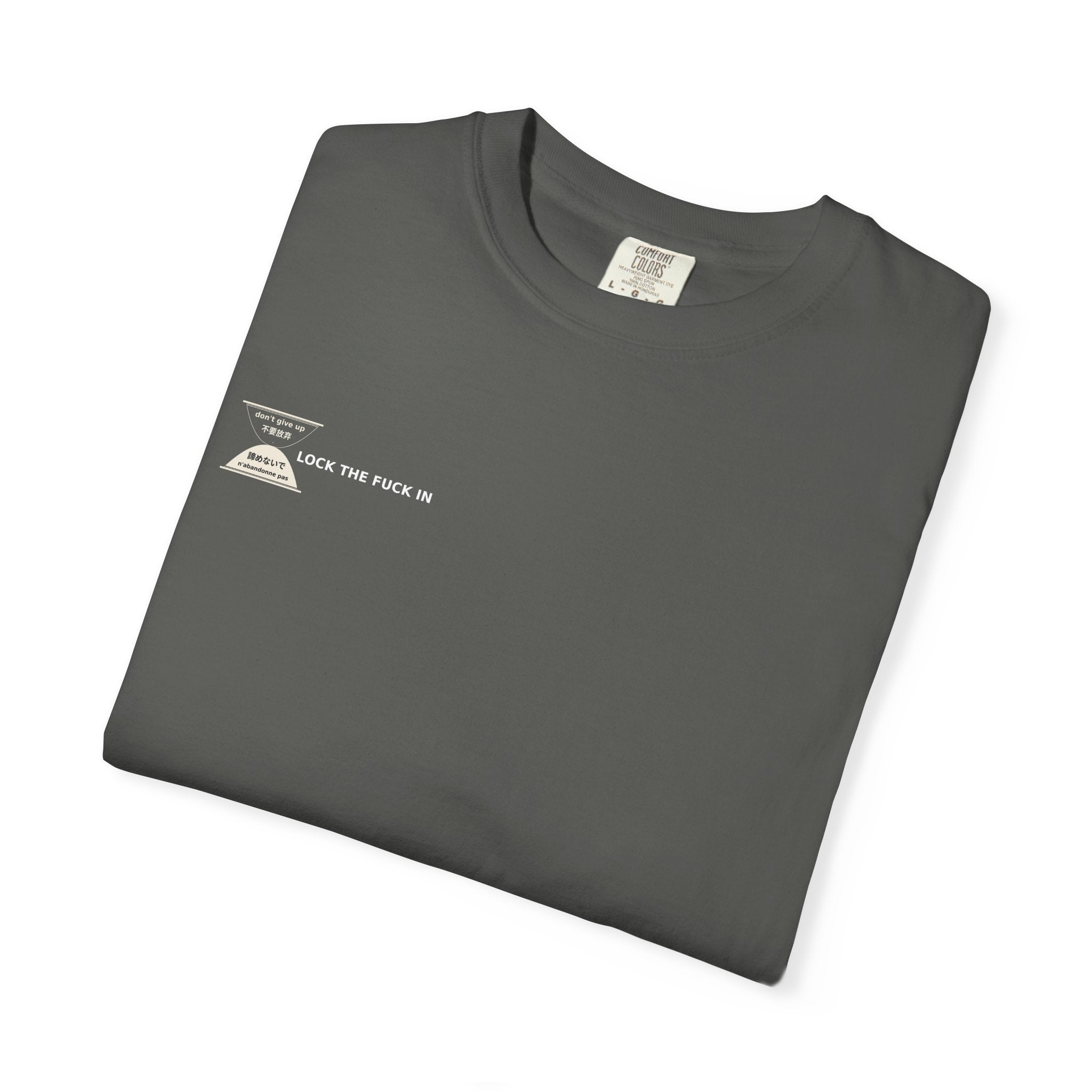 LOCK THE FUCK IN Premium T-Shirt — Drop 016 — Zensation streetwear (view 6)