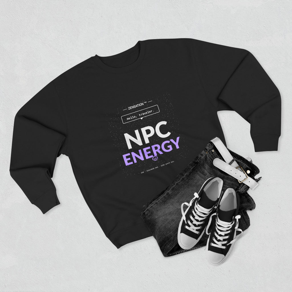 NPC Energy Crewneck Sweatshirt — Drop 015 — Zensation streetwear (view 7)