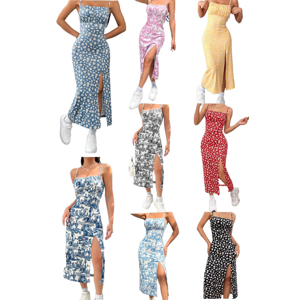 Zensation “Sun Kissed” Slit Midi Dress