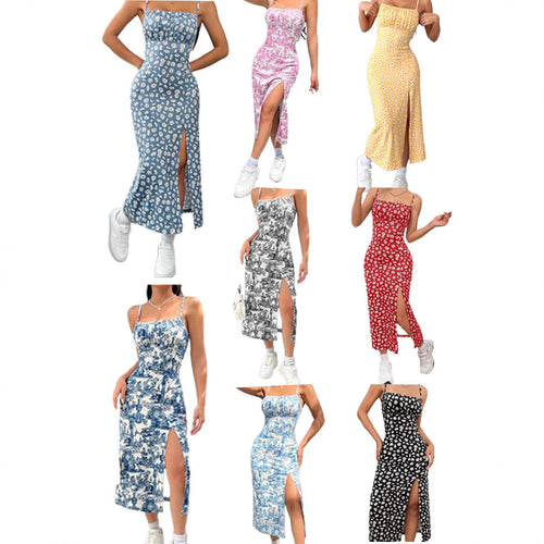 Zensation “Sun Kissed” Slit Midi Dress