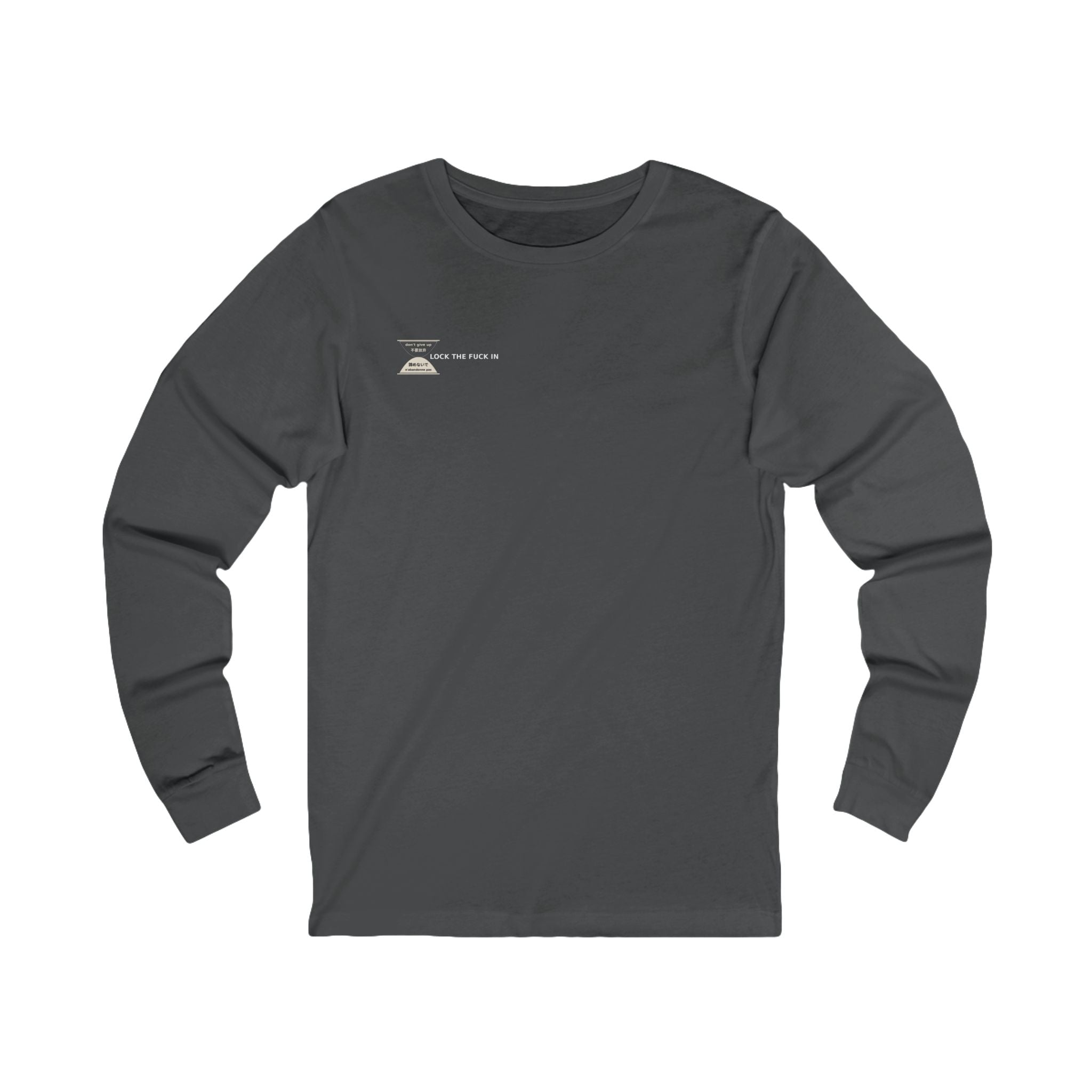 LOCK THE FUCK IN Long Sleeve Tee — Drop 016 — Zensation streetwear (view 3)