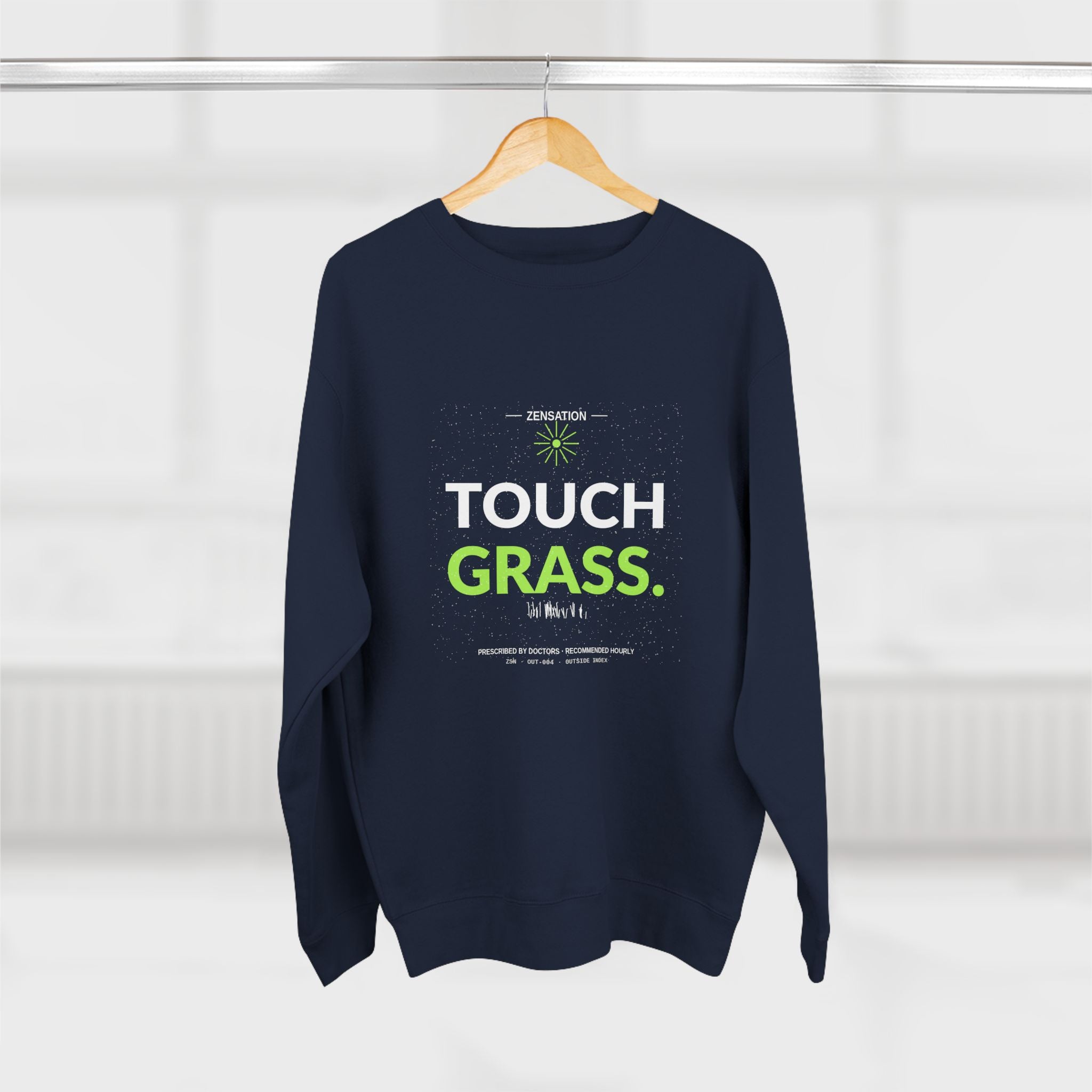 Touch Grass Crewneck Sweatshirt — Drop 014 — Zensation streetwear (view 12)