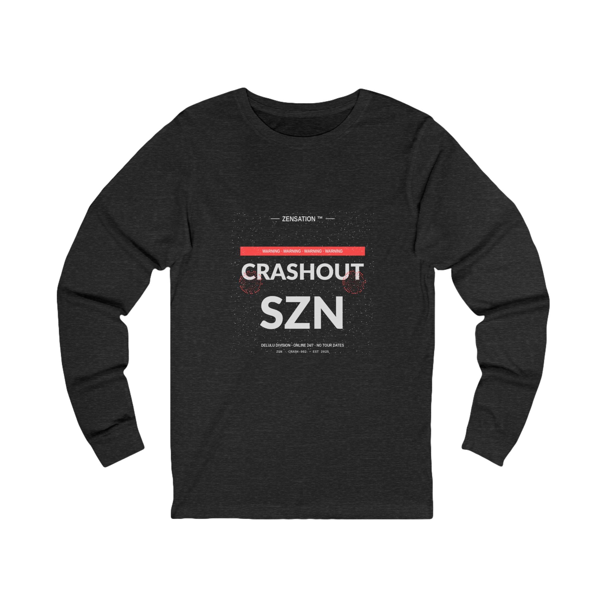 Crashout SZN Long Sleeve Tee — Drop 012 — Zensation streetwear (view 4)