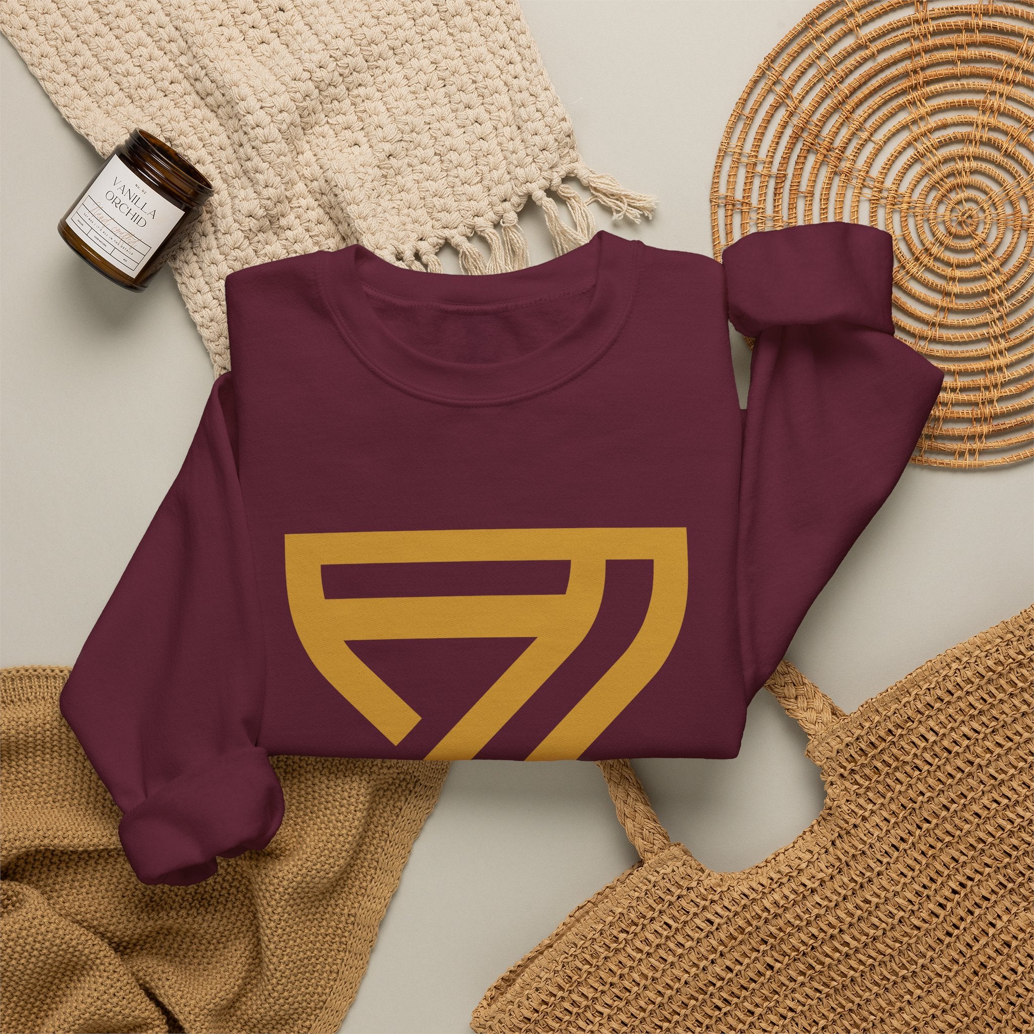 Essentials Crewneck — Gold Hourglass