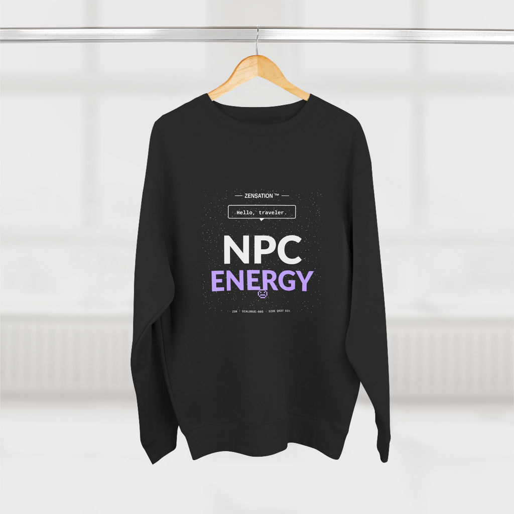 NPC Energy Crewneck Sweatshirt — Drop 015 — Zensation streetwear (view 8)