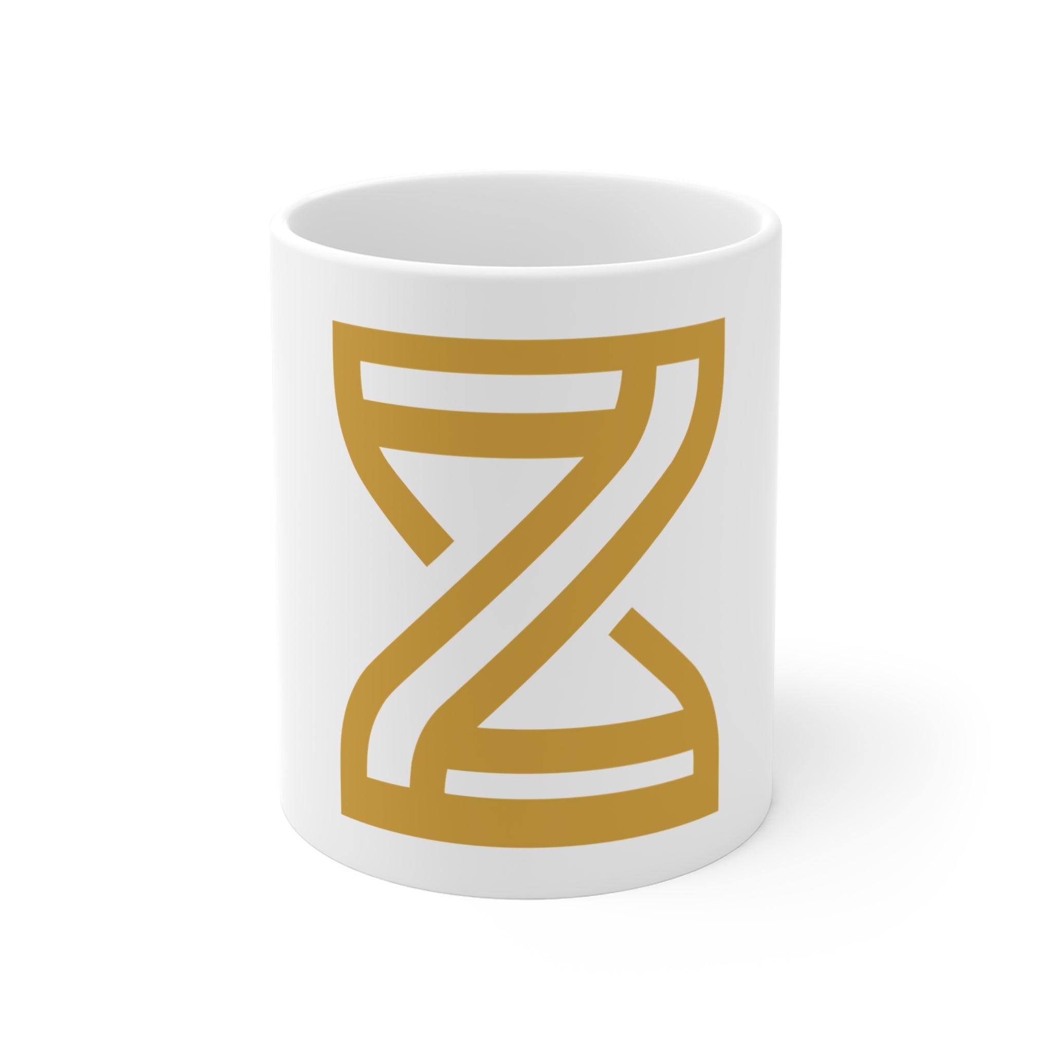 The Reset Mug — Gold Hourglass