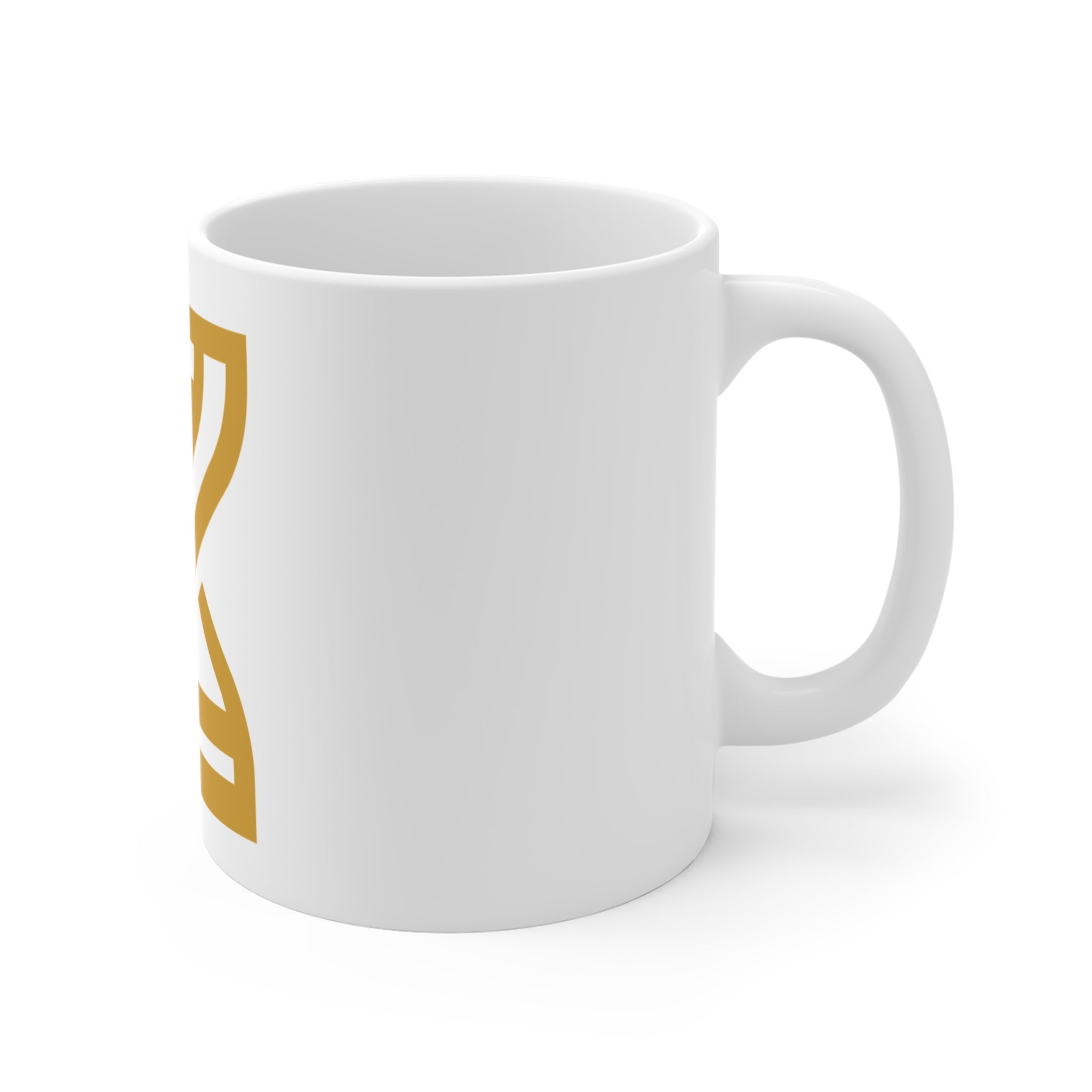 The Reset Mug — Gold Hourglass
