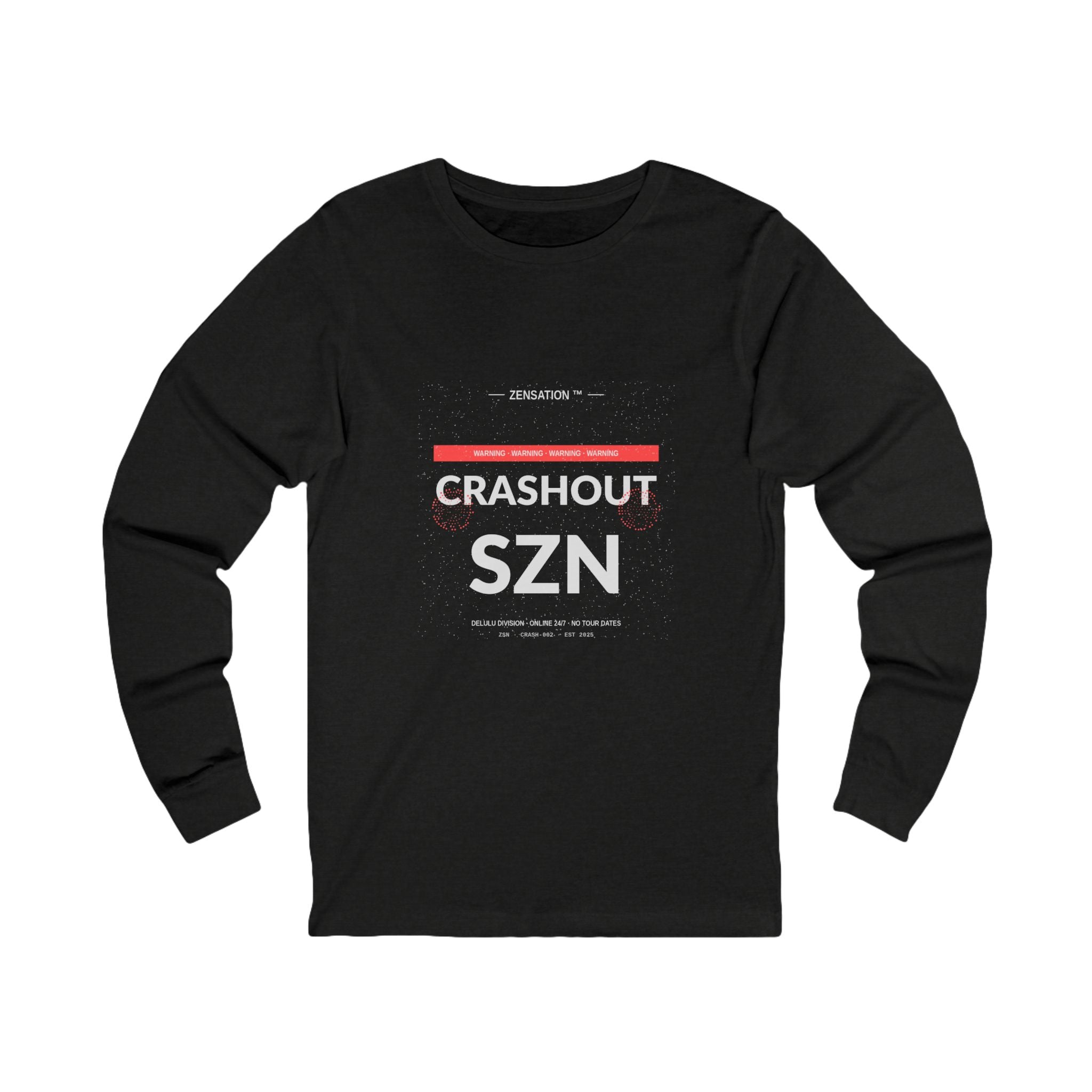 Crashout SZN Long Sleeve Tee — Drop 012 — Zensation