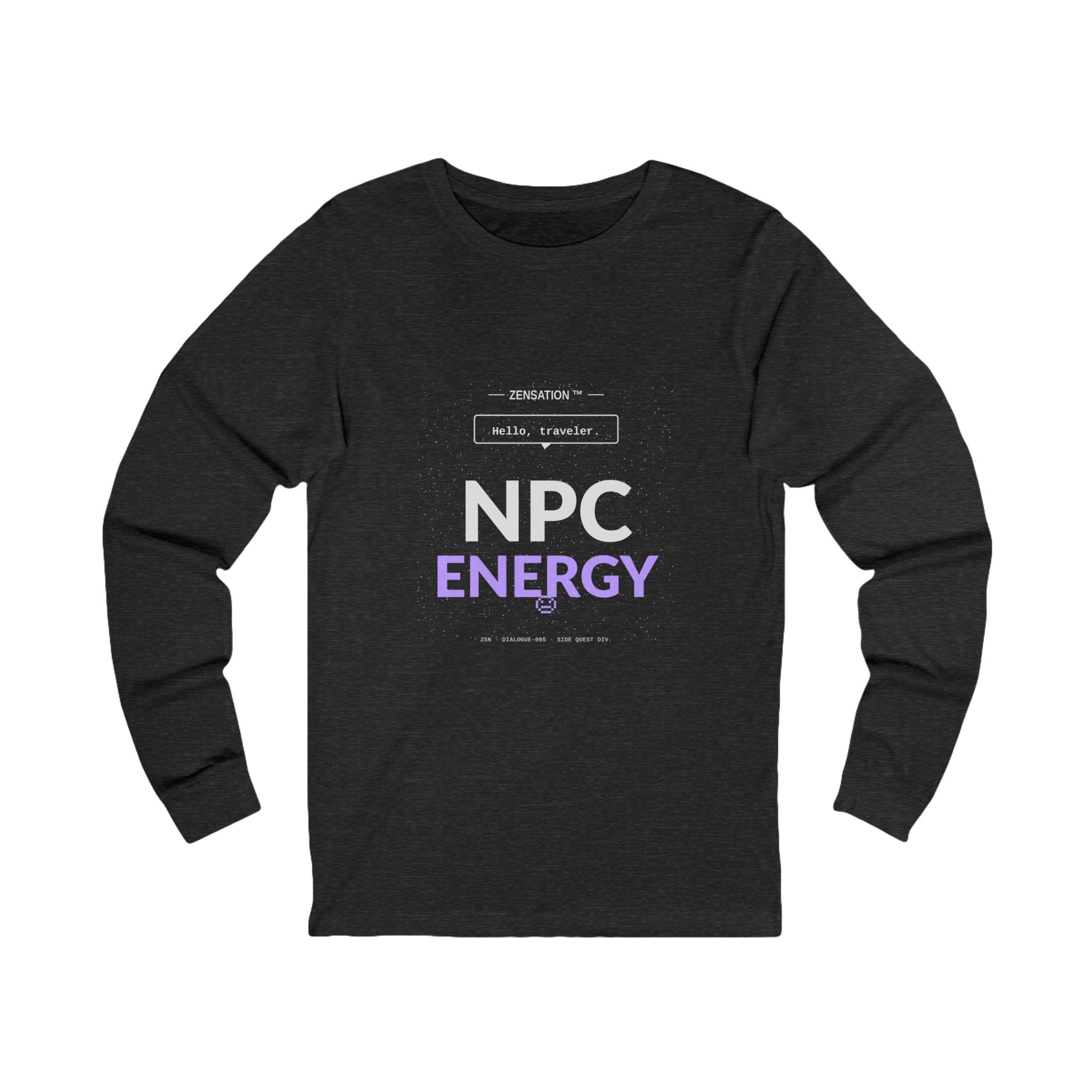NPC Energy Long Sleeve Tee — Drop 015 — Zensation streetwear (view 4)