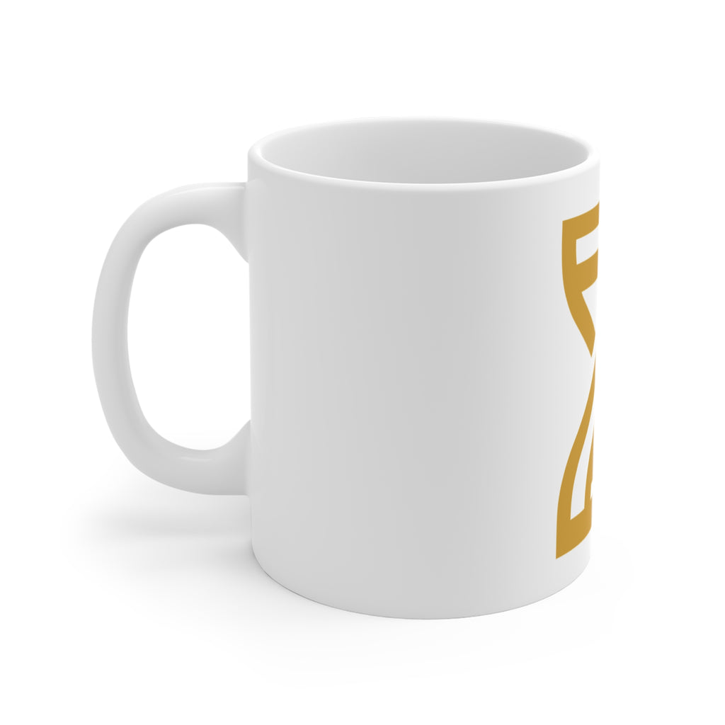 The Reset Mug — Gold Hourglass