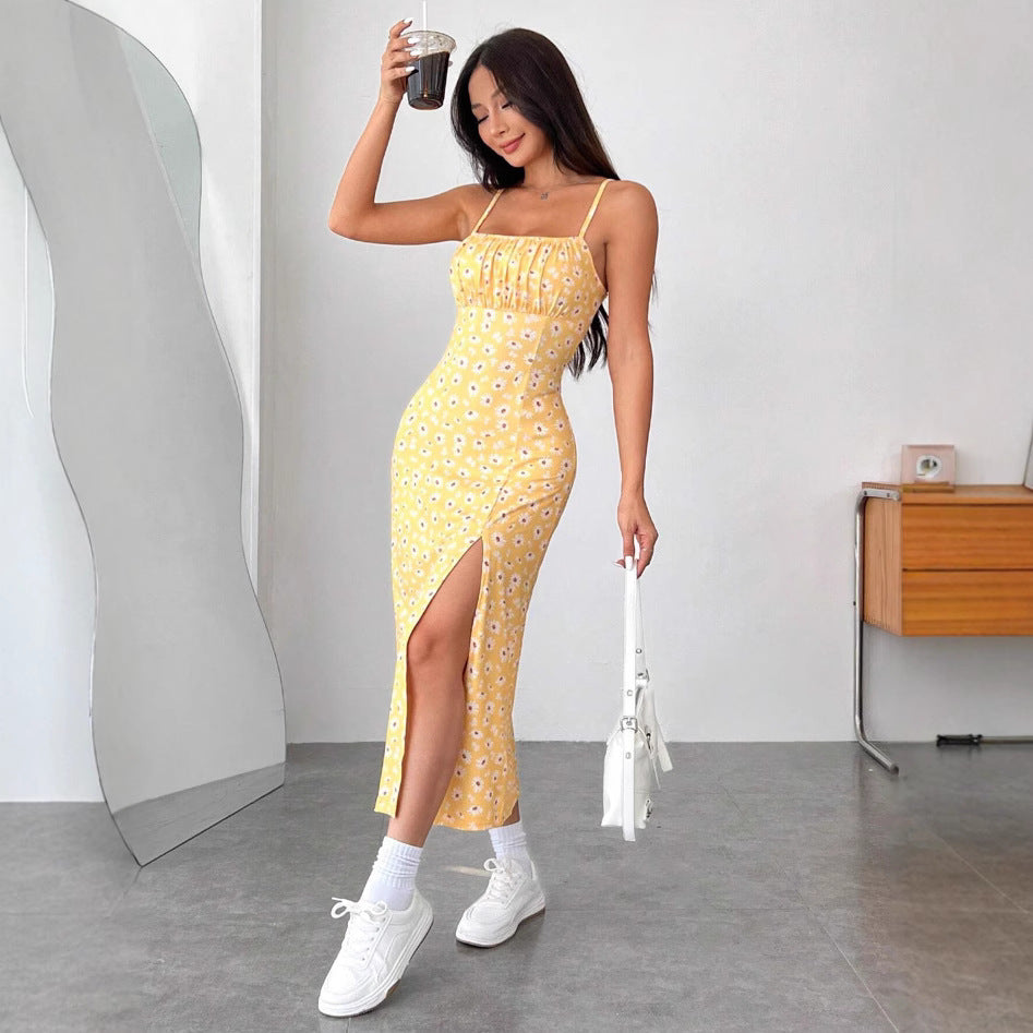 Zensation “Sun Kissed” Slit Midi Dress